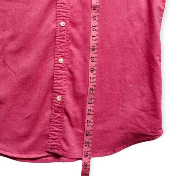 Aeropostale Men's Long Sleeve Button Down. Size M. Color Pink. - Picture 7 of 12